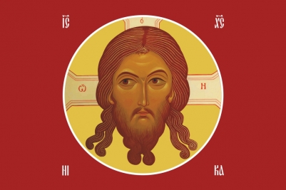 Флаг Спас Нерукотворный Сретенский
