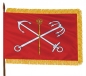 Знамя Санкт-Петербурга на атласе с бахромой для кабинетной подставки. Фотография №1
