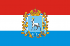 Двухсторонний флаг Самарской области  фото