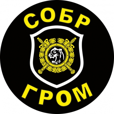 Наклейка СОБР "Гром"