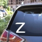 Автомобильная наклейка с буквой Z. Фотография №3