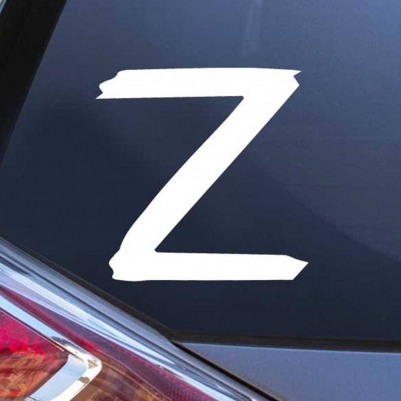 Автомобильная наклейка с буквой Z