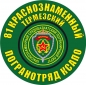 Наклейка "Краснознаменный Термезский погранотряд". Фотография №1