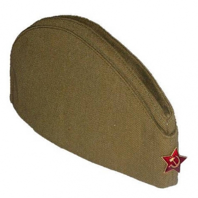 Советская пилотка на 9 мая со звездой Советская пилотка на 9 мая со звездой