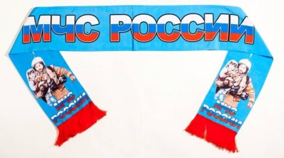 Шарф шелковый  "МЧС России"