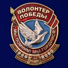 Знак Волонтер Победы  фото